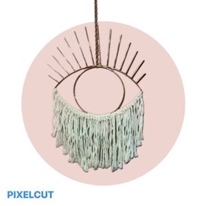 Eye Macrame wall hanging decor